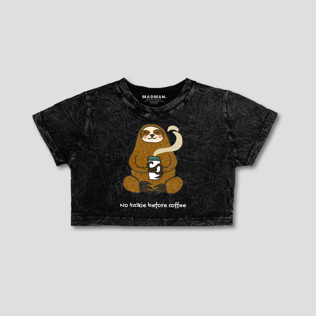 MADMAN Croptee Washed SLOTH COFFEE | CRPW DMDM - 63