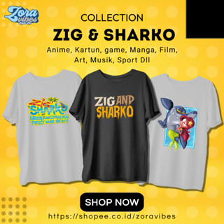เสื้อยืด พิมพ์ลายการ์ตูน zig And serko สําหรับเด็ก