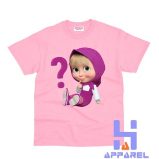 เสื้อยืด พิมพ์ลาย Masha AND THE BEAR สําหรับเด็ก