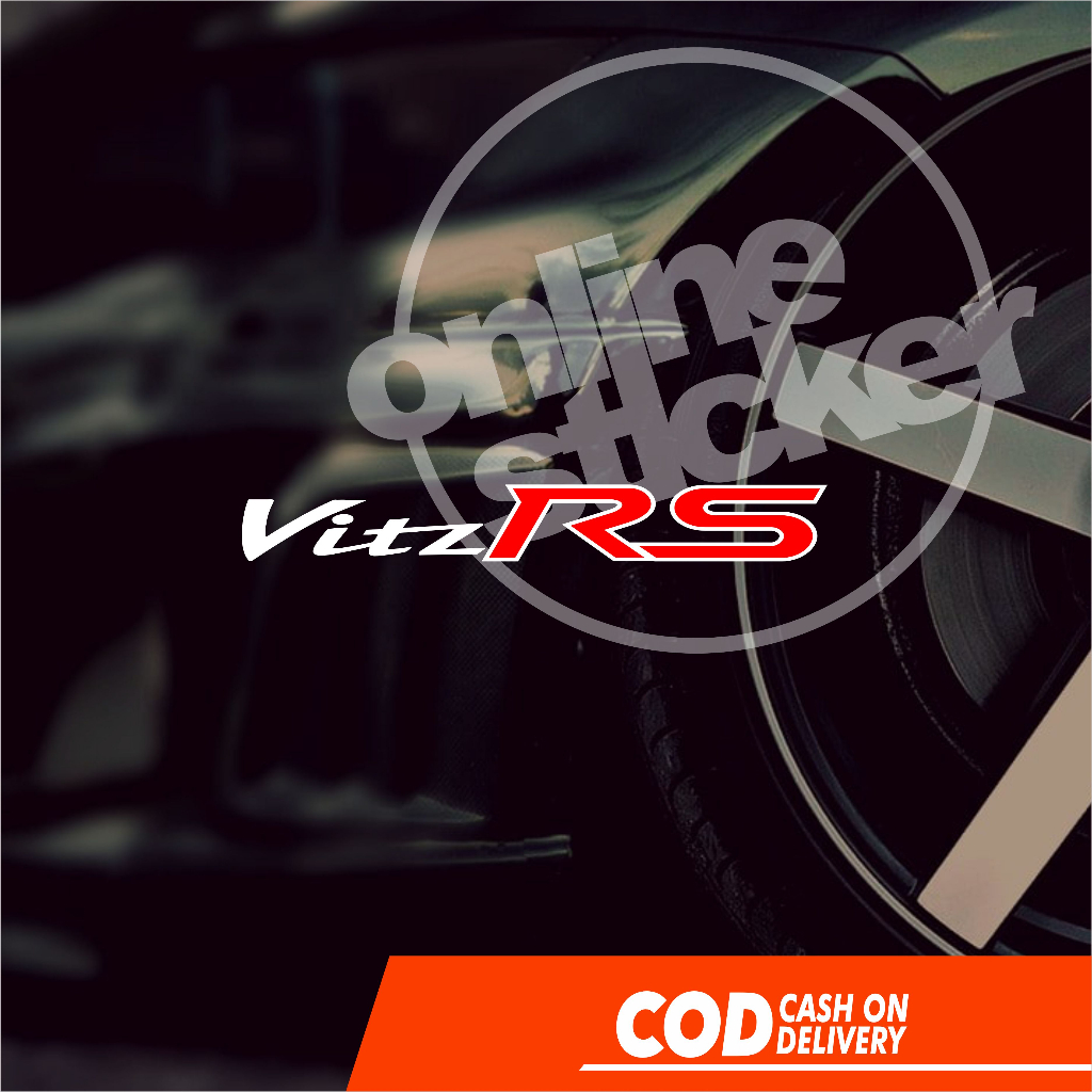 สติ๊กเกอร์ Vitz RS Toyota 2psc | ตัดไฟอัพ