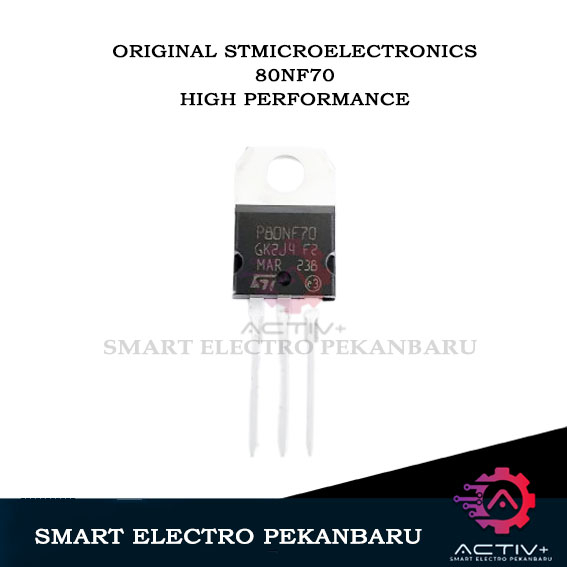 ต้นฉบับ MOSFET P80NF70 STELEMICROCTRONICS 80NF70 ของแท้ดั้งเดิม 80NF 70 ยี่ห้อ ST MOSFET STP 80NF70 