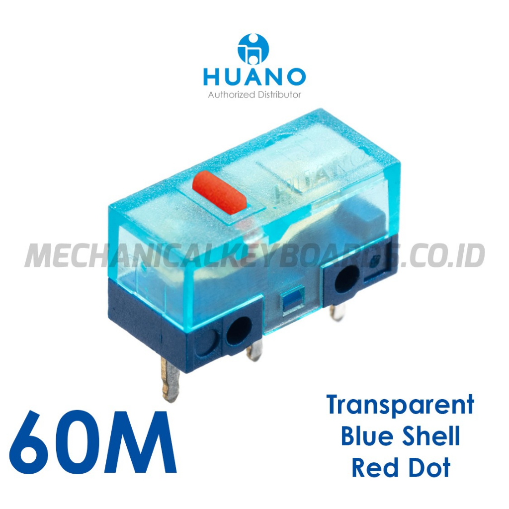 Huano สวิตช์ไมโครเมาส์ Red Dot แบบใส (60M)
