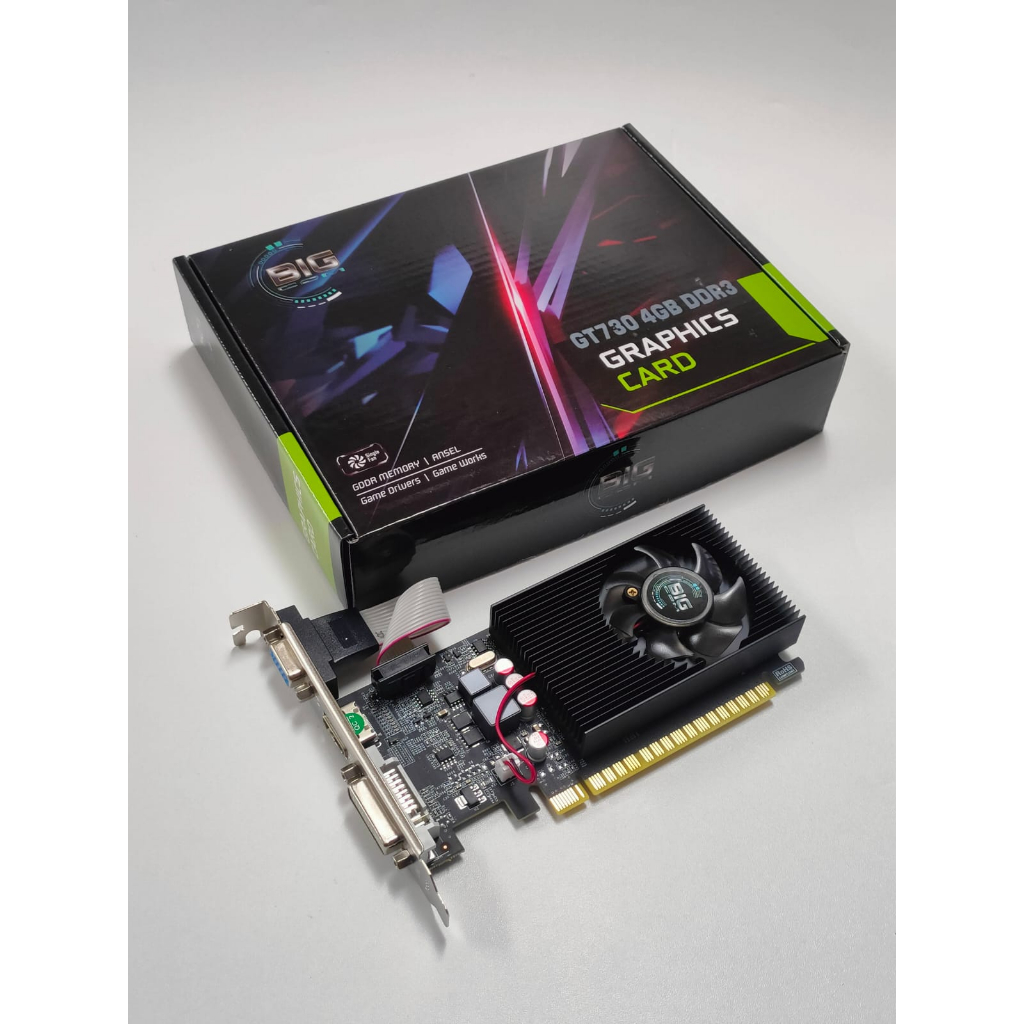 VGA PCIe NVIDIA Geforce GT730 4 GB GDDR3 BIGCOM ใหม่รับประกัน 1 ปี