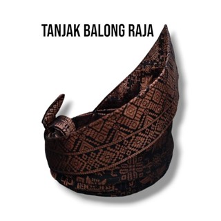 Tanjak MELAYU PREMIUM IKAT BALONG RAJA Knot Black Copper Slaves Malay RIAU