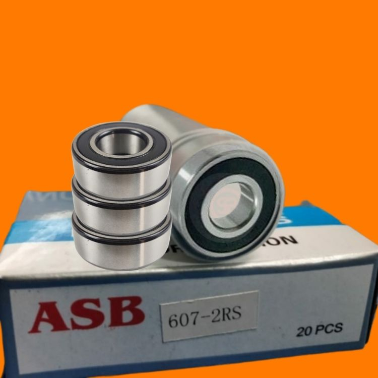 607 2RS Bearing Laher Asb ฝาครอบยางสองด้าน