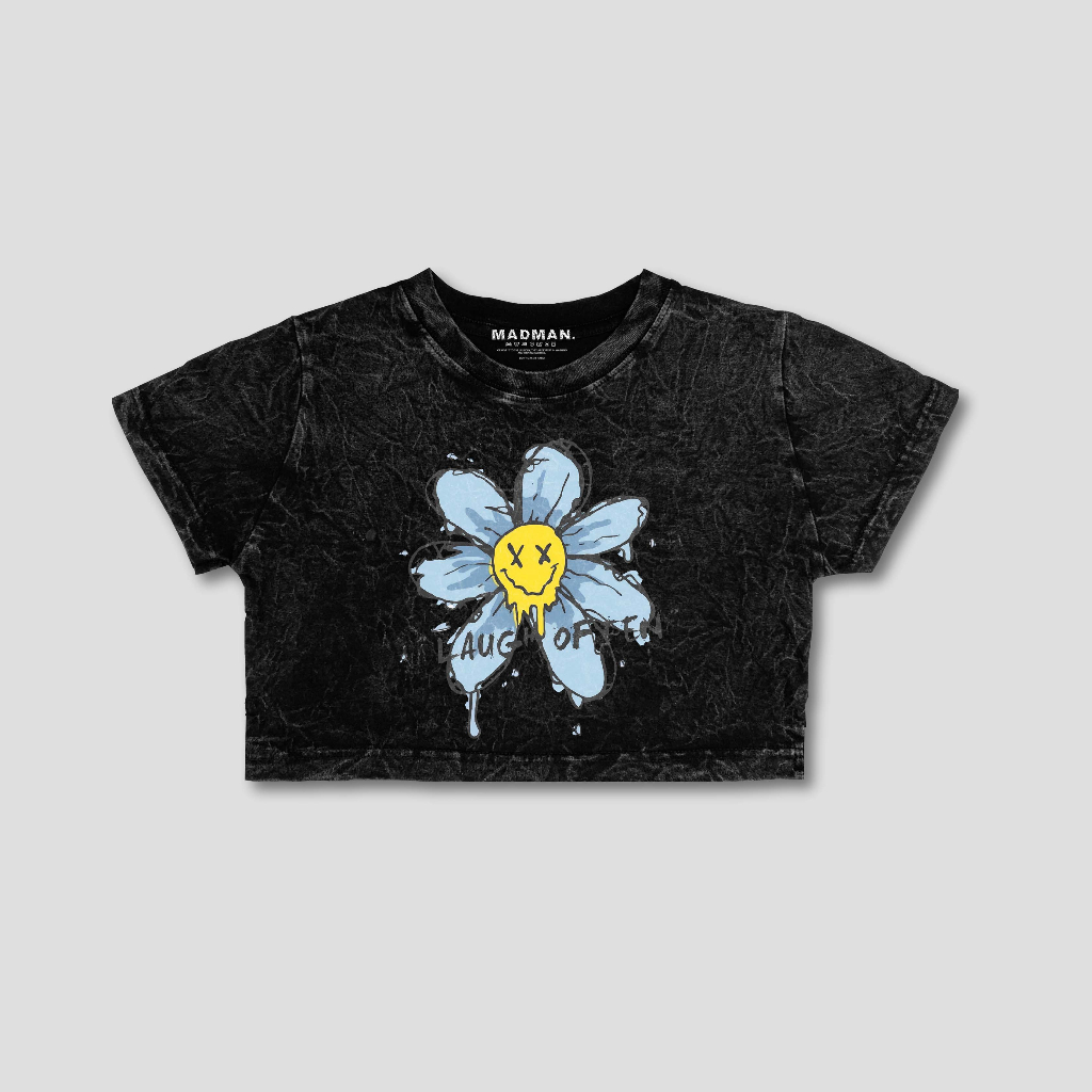 MADMAN Croptee Washed "LAUGH OFTEN" | CRPW DMDM2 - 1