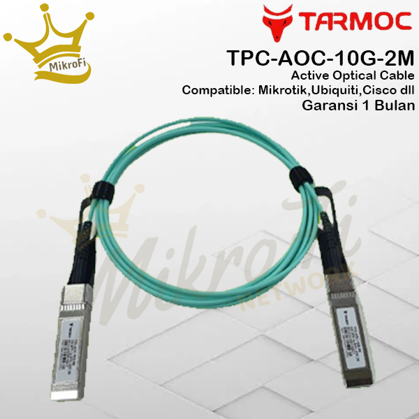 Tarmoc TPC-AOC-10G-2M | สายออปติคอลแบบแอคทีฟ เอสเอฟพี+ 2 เมตร