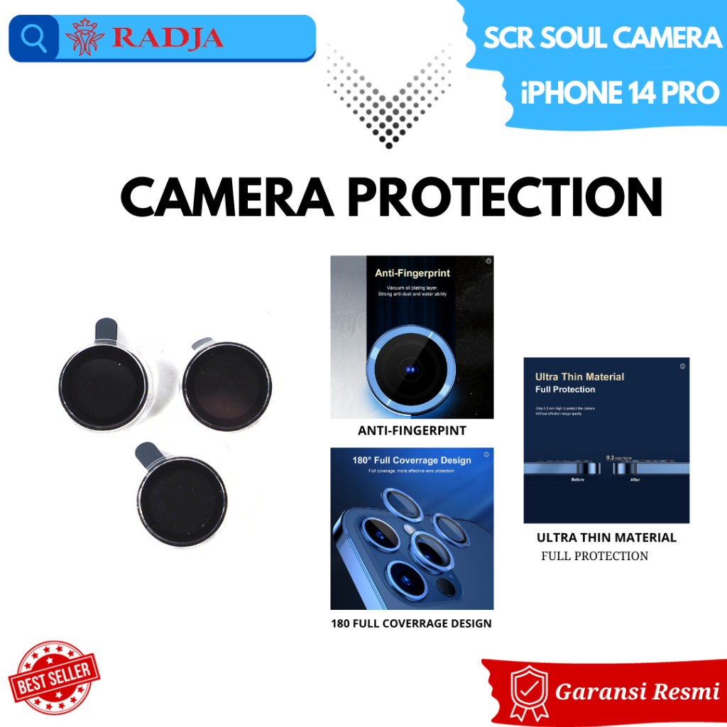 กล้องเลนส์ IPhone 14 Pro Soulmate กล้องกระจกนิรภัย Eagle Eye