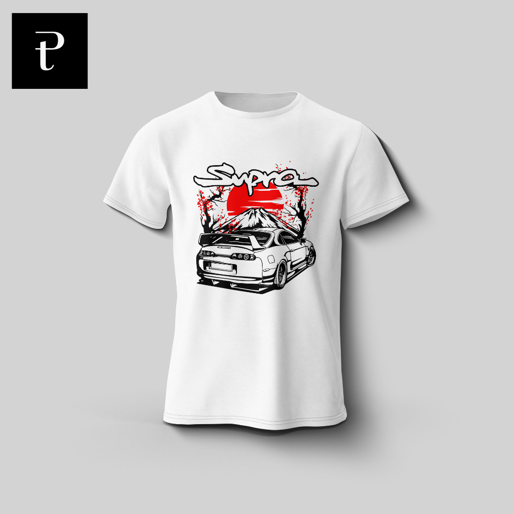 เสื้อยืดรถยนต์ TOYOTA SUPRA MK4 JDM 2 TSHIRT
