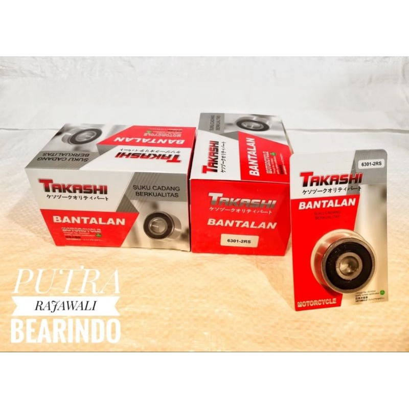 1 ชิ้น 6301 2RS TAKASHI BEARING / LAHAR