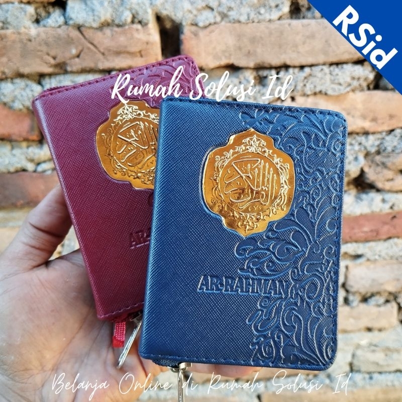 Pocket Quran - Ar Rahman Tilwah Quran Pocket Size - Zippered Quran - Tilawah Quran A7
