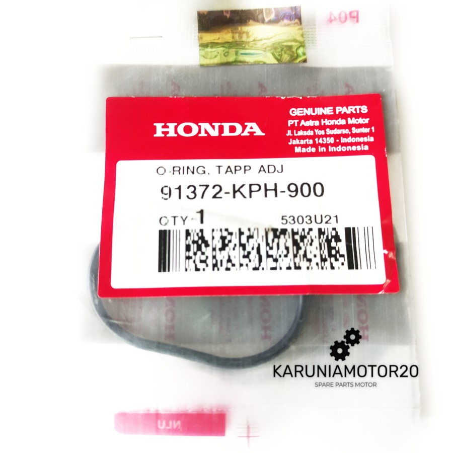 Original AHM 91372-KPH-900 Karisma/All Supra X 125 ฝาครอบวาล์ว Oring