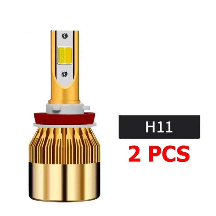 H11 สีขาวเหลือง 2 สี 36W ไฟ LED รถยนต์ 2 ชิ้น