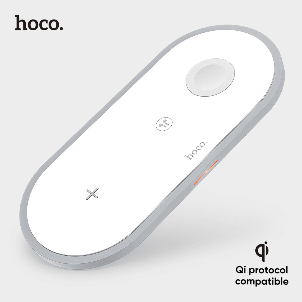 Hoco 3 in 1 ที่ชาร์จไร้สาย ชาร์จเร็ว สําหรับโทรศัพท์ Apple Watch Airpods CW24