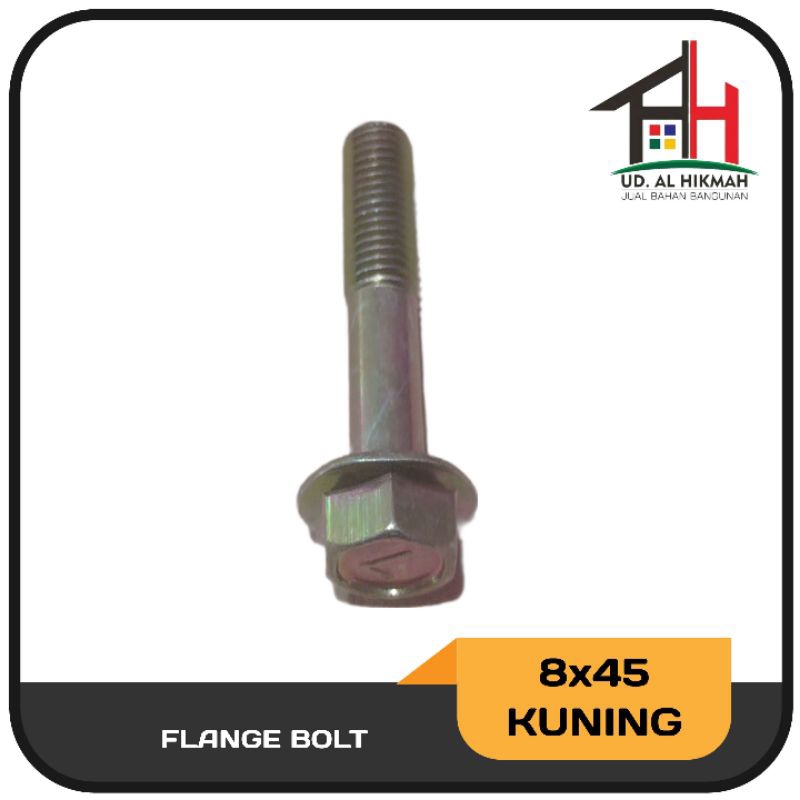 หน้าแปลน Bolt M8x45 / Yellow Cap Bolt M8 X 45 Key 12