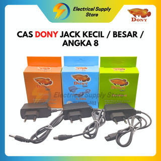 CASAN SENTER / CHARGER SENTER KEPALA DONY ORIGINAL DN-2000 JACK KECIL / BESAR / ANGKA 8 (DUA LUBANG)