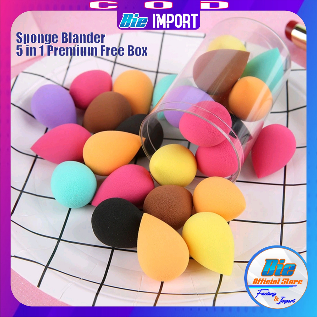 5 ชิ้น Sponge Blander Make up Small Premium BOX นําเข้า