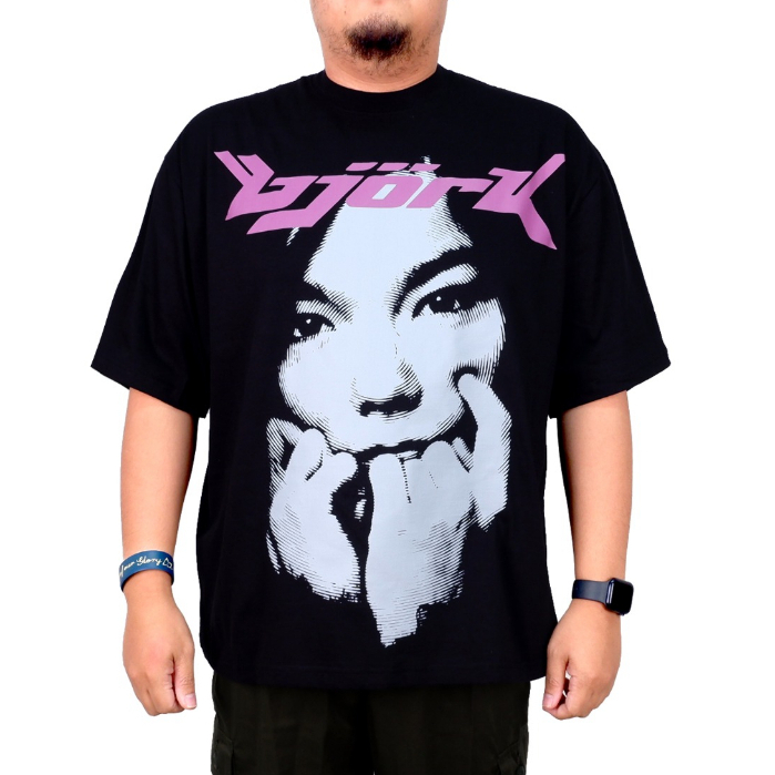 BJORK MUSIC BAND OVERSIZE TSHIRT สีดํา