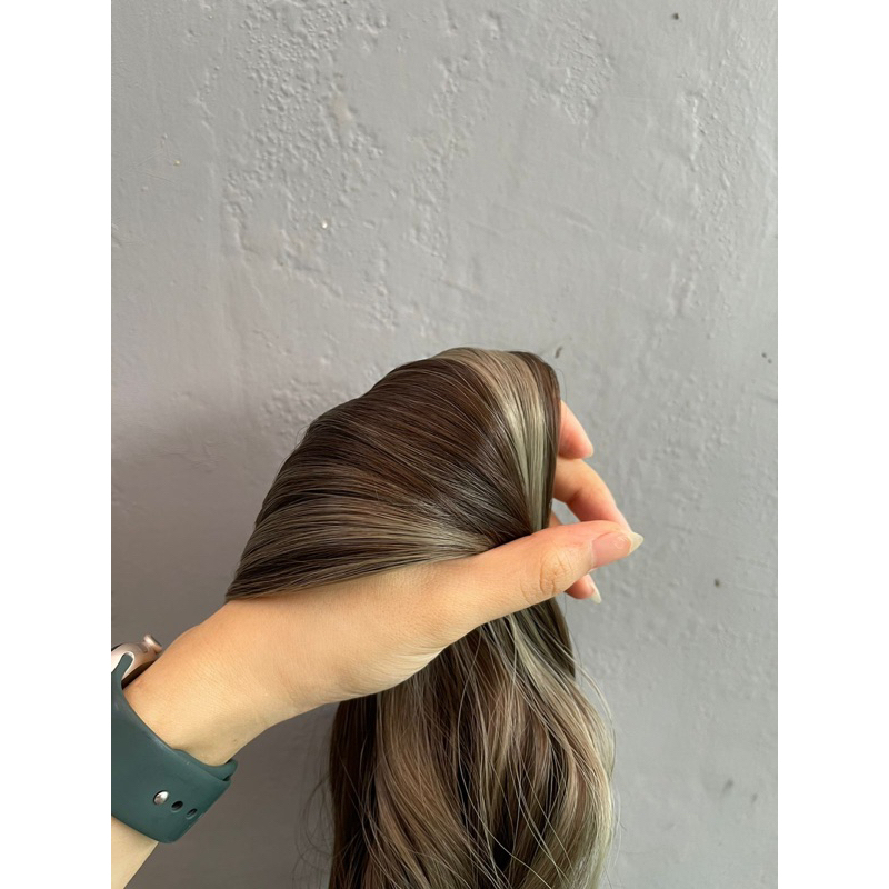 HAIRCLIP 7LAYER ASH CHOCO BROWN