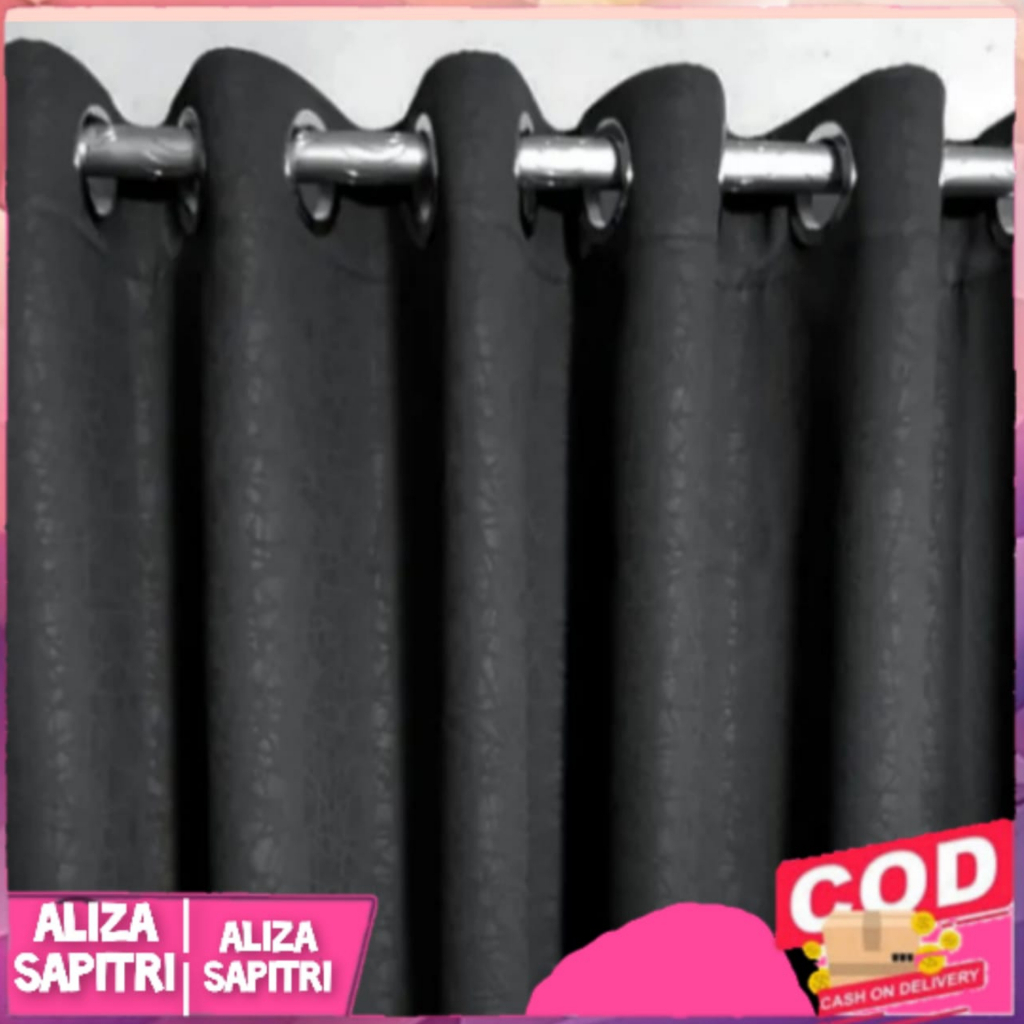 LUXURY BLACKOUT / BLACK CURTAINS, WINDOW CURTAINS, MINIMALIST DOOR CURTAINS