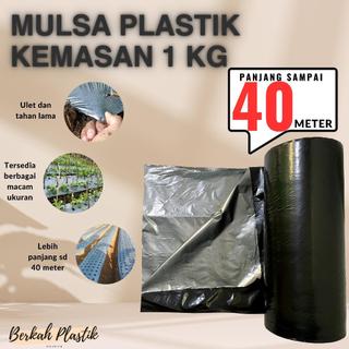 MULSA PLASTIK HITAM PERAK 1 KG PANJANG 40 METER