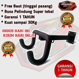 gantungan sepeda di dinding pelindung busa tebal bergaransi patah uang kembali