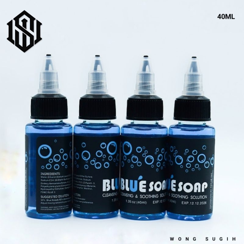 ORIGINAL 40ml BANANG Bluesoap Cleanser & Soothing Solution - สบู่สักระดับพรีเมียม - สําหรับกระบวนการ