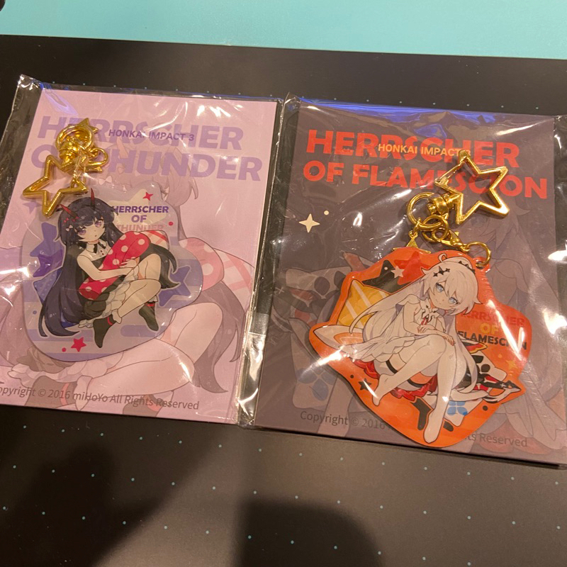 Kiana kaslana & raiden mei พวงกุญแจอย่างเป็นทางการ hi3