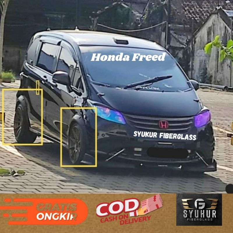 Over FENDER HONDA FREED 1 คอนเทนติส 4 ชิ้น LIPS SPAKBOR HONDA FREED SLIDE HONDA FREED