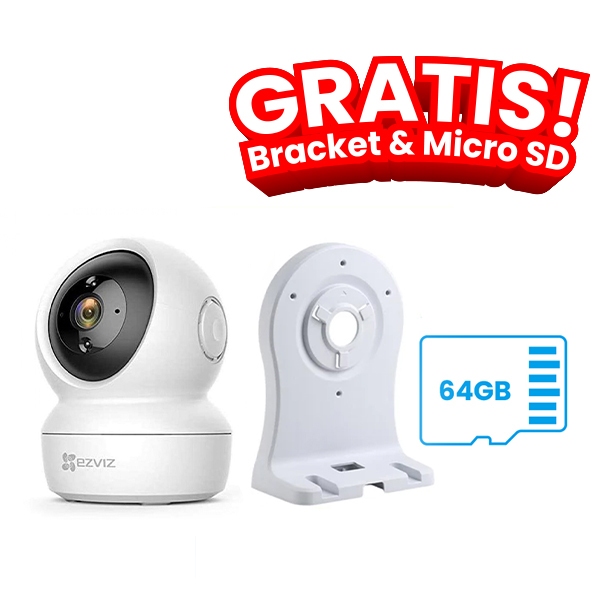 C6N 2MP SMART WIFI ฟรี WALL BRACKET และ MICROSD HIKVISION 64GB