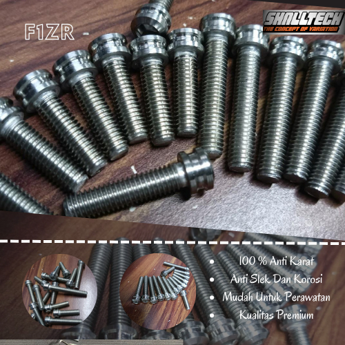 MESIN ENGINE BLOCK BOLT RIGHT LET F1ZR สแตนเลส 304 THE A2-70 ANTI-RUST HANDAMDE CUSTOM