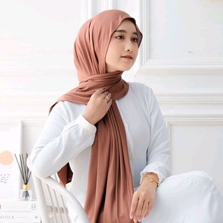 Pashmina Kaos Jersey Premium 50 Warna | Kerudung Pasmina Kaos Flowy | Hijab Jilbab