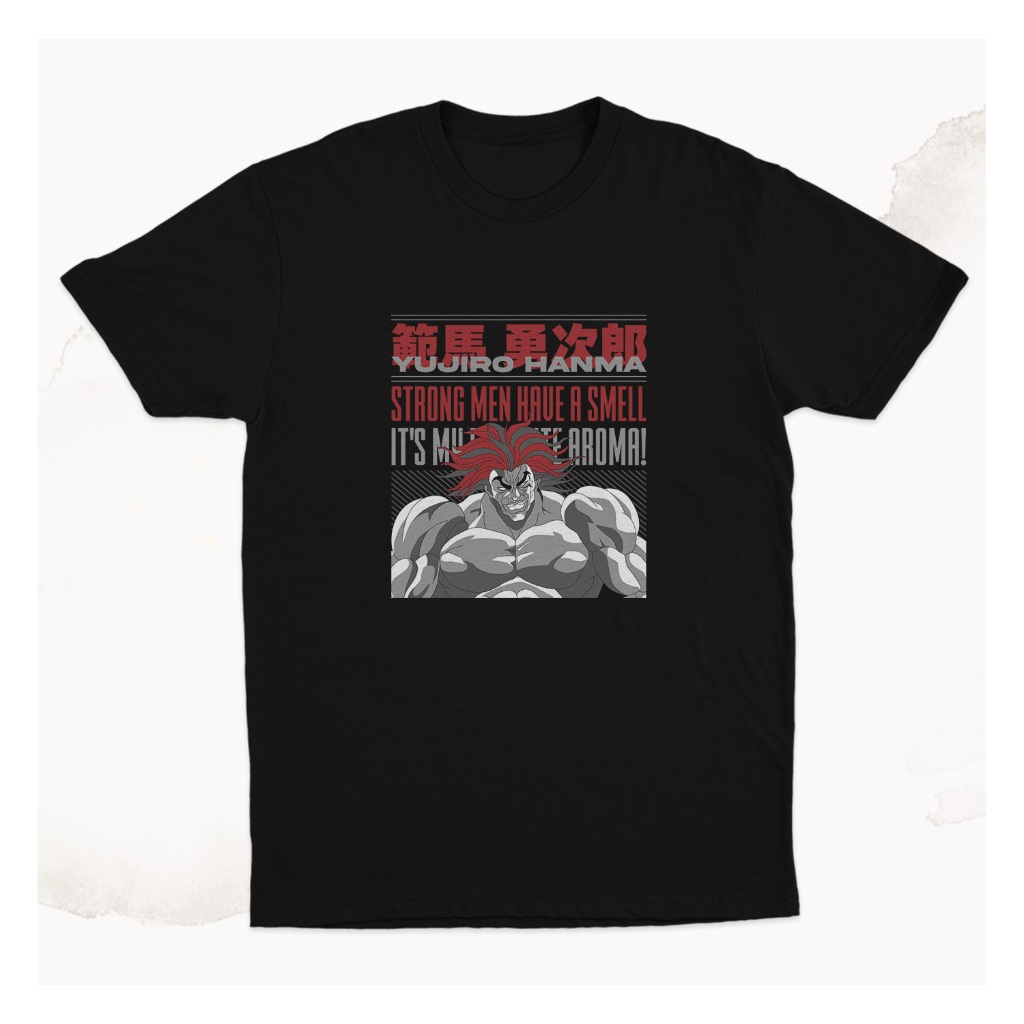 Baki Hanma Yujiro Hanma Strong Men Smell เสื้อยืดอนิเมะ