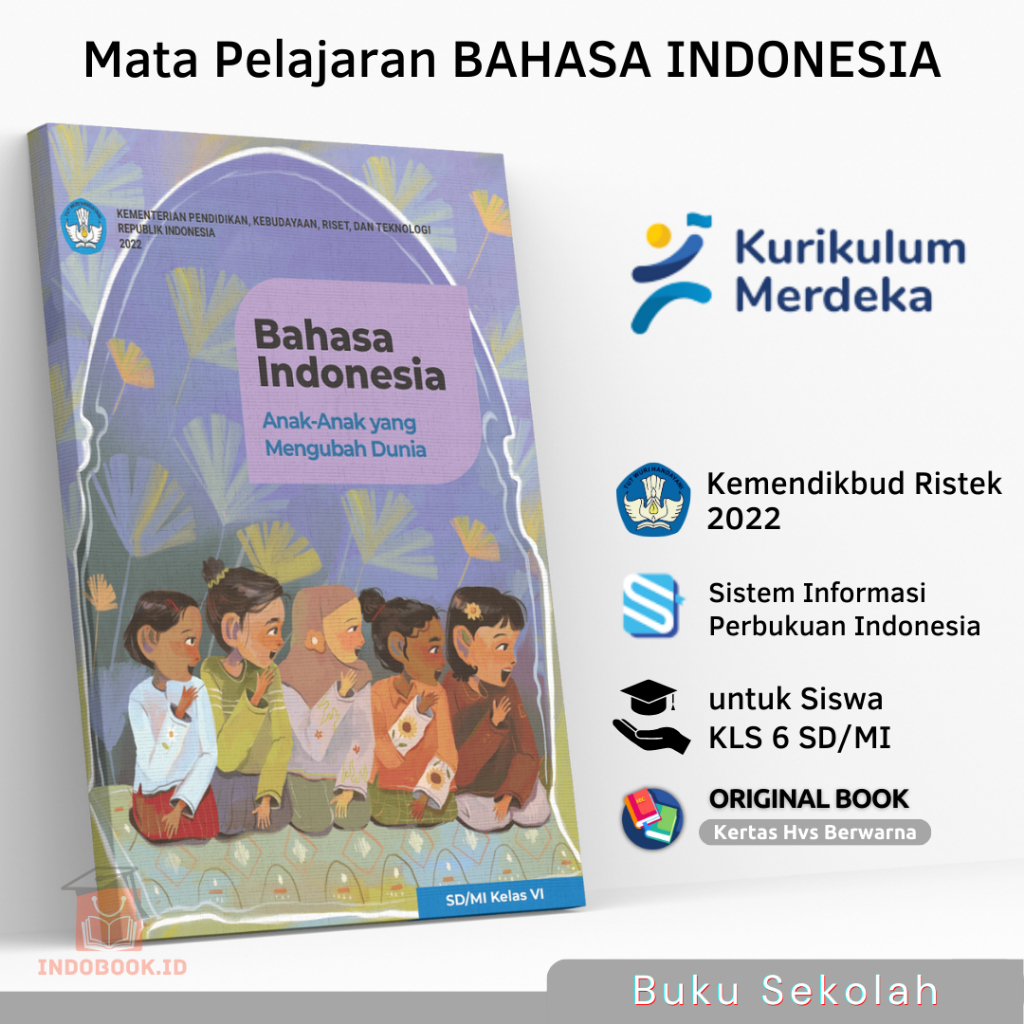 หนังสือแพคเกจนักเรียนภาษาอินโดนีเซียสําหรับเด็กผู้เปลี่ยนโลก ป.6 วิ SD ไมล์ สนพ.หลักสูตรอิสระ รพ.ศ.แ