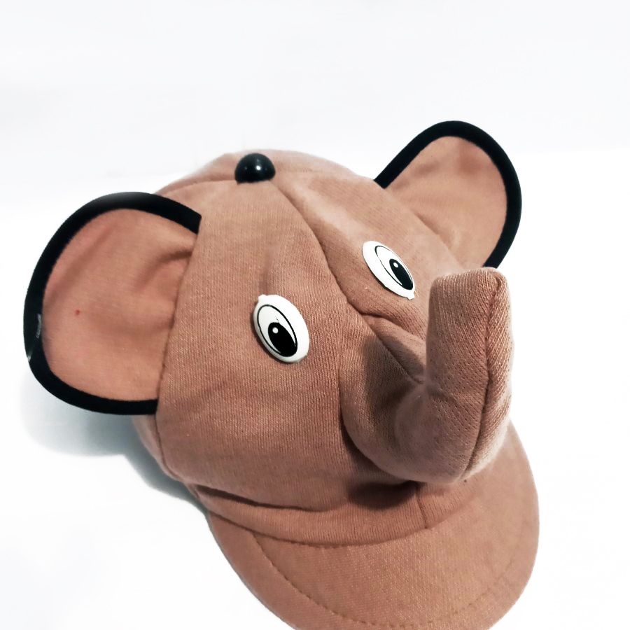 หมวกเด็ก ELEPHANT CHARACTER HAT สําหรับ BOYS, GIRLS, AGE 0-2 ปี, Soft FLEECE MATERIAL