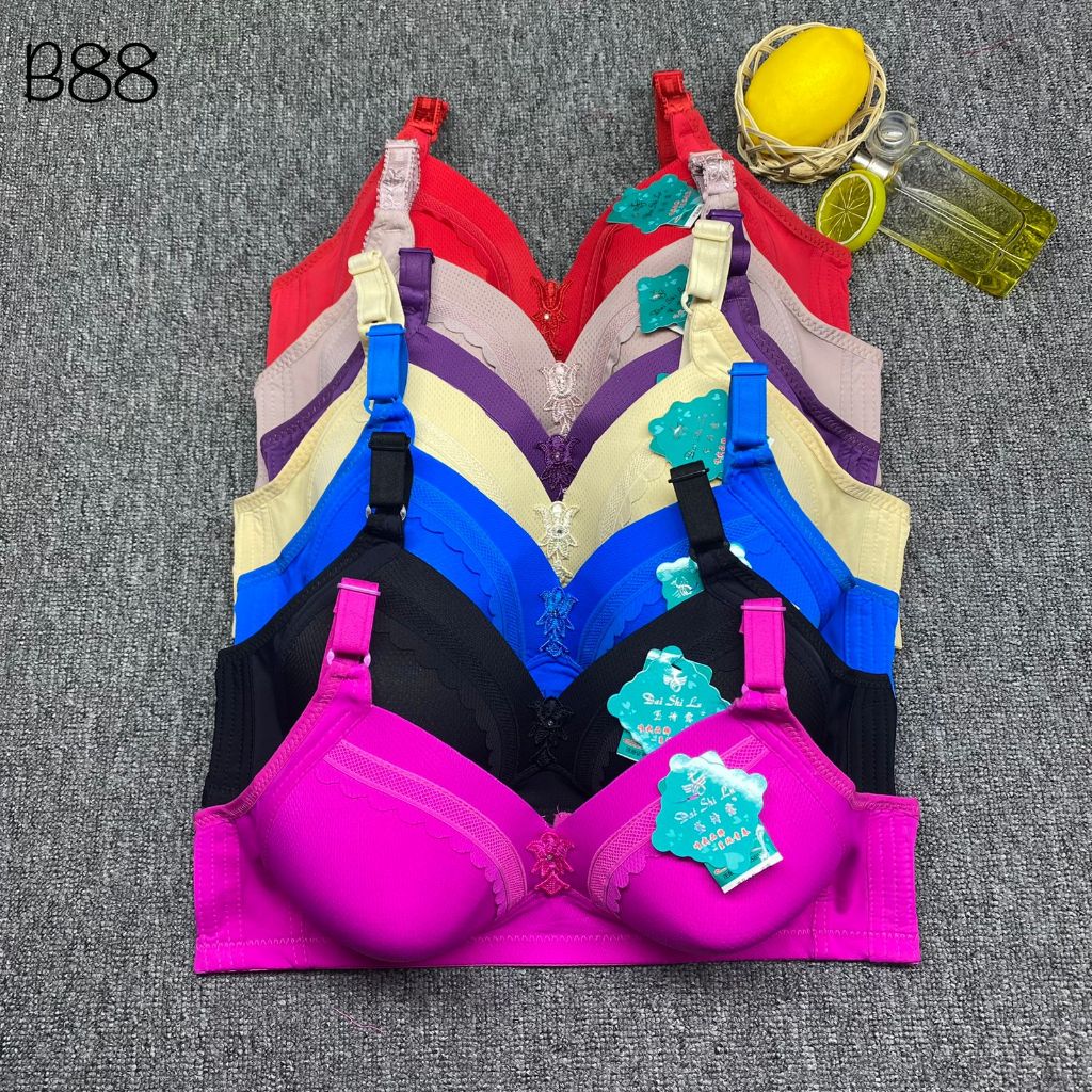 ATA FUN BRA / BH WOMEN B88 SIZE 36-46 WITH WIRE 7 สี HOOKS 3 ชุดชั้นในสตรี