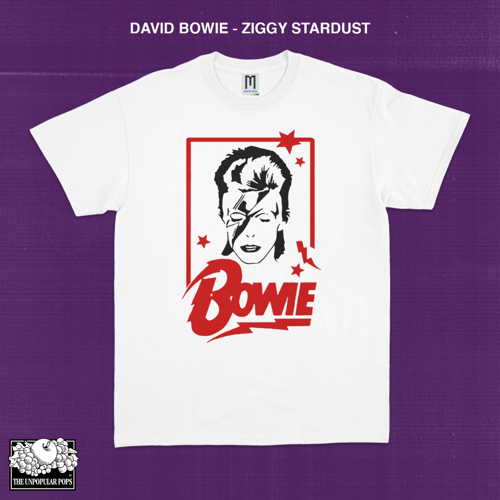 เสื้อยืด พิมพ์ลายวง David Bowie Ziggy Stardust Art สําหรับผู้ชาย