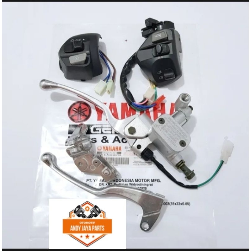 Complete ด้านหน้าด้านบนเบรค Master Assy แพคเกจ Yamaha Mio Sporty 5TL Plus ซ้ายขวาสวิทช์ Handle Mirro