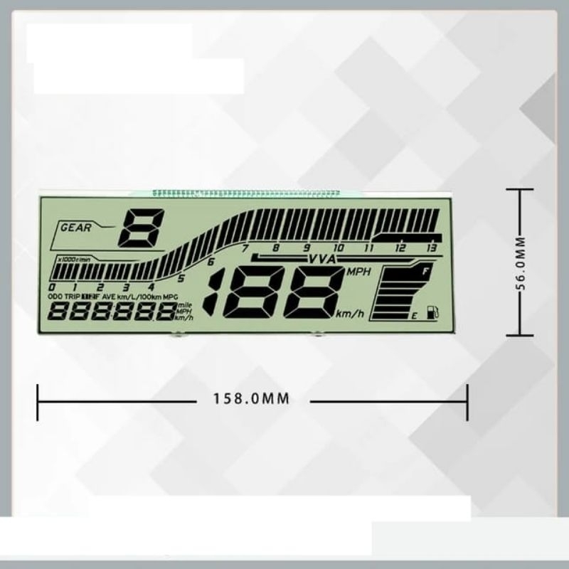 มาตรวัดความเร็ว Lcd r15v3, vixion r vixion vva