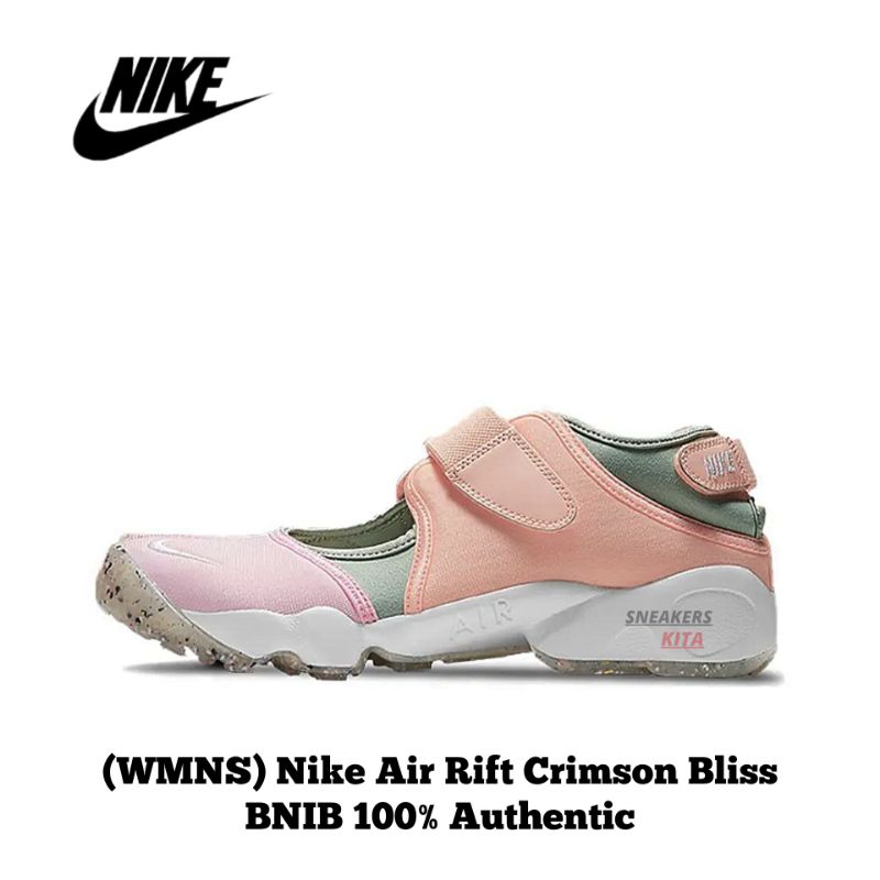 Nike Air Rift Crimson Bliss รองเท้าแตะ ผู้หญิง DJ6548-693 ของแท้ 100% / Nike Rift Ninja
