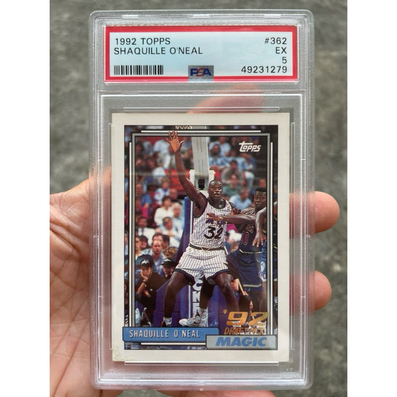 SHAQUILLE ONEAL ROOKIE CARD PSA 1992 TOPPS NBA CARD