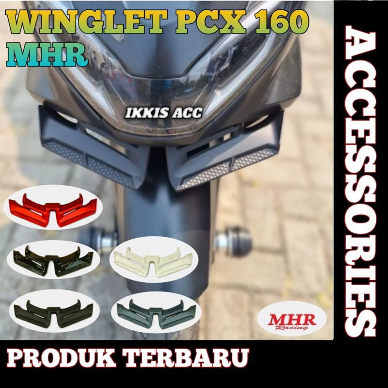 Winglet PCX 160 MHR RACING พลาสติก ABS PLUS Bolt