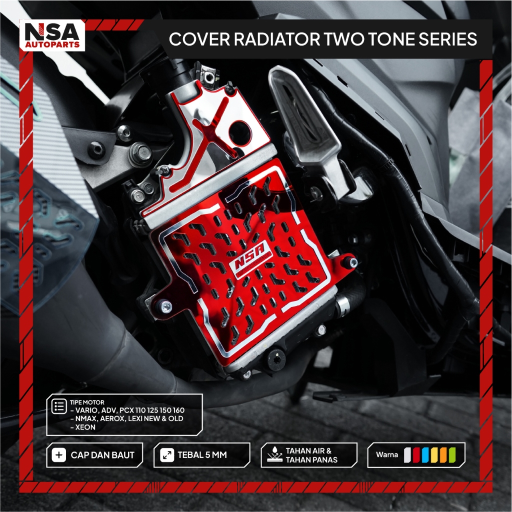 Mesin หม้อน้ําฝาครอบ VARIO 160 PCX 160 NSA RADIATOR COVER VARIO 160 เครื่องยนต์ป้องกัน HONDA PCX 160 RADIATOR ฝาครอบเครื่องยนต์ VARIO160 VARIO รถจักรยานยนต์ Variations PCX160 อุปกรณ์เสริม PCX160 อุปกรณ์เสริม PCX NSA PERFORMANCE