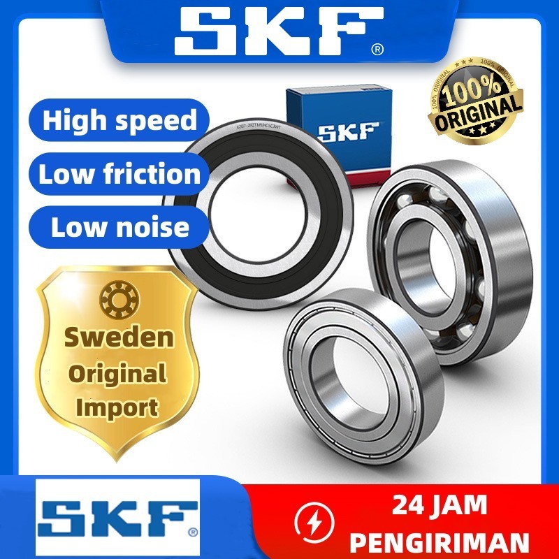 Bearing SKF 60 Series ของแท้ 100% / คุณภาพสูงของแท้นําเข้า / แบริ่ง / 6001 2RS / 6002 2RS / 6003 C3 