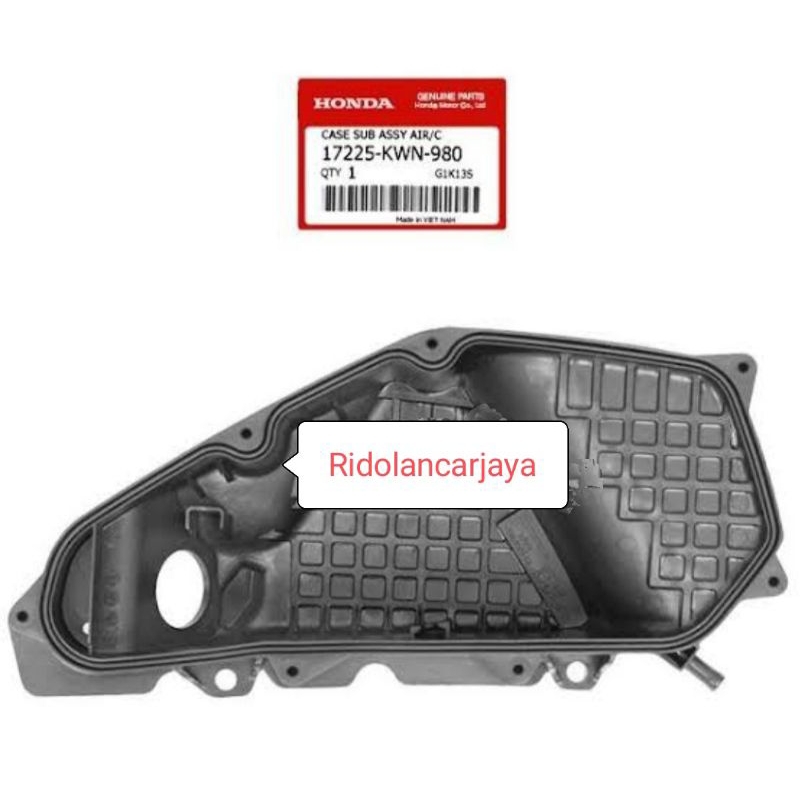 ฝาครอบกล่องกรองอากาศ (CASE SUB ASSY AIR CLEANER) VARIO 125-150.17225 KWN 980 / 17225-KZR-600 ORIGINA