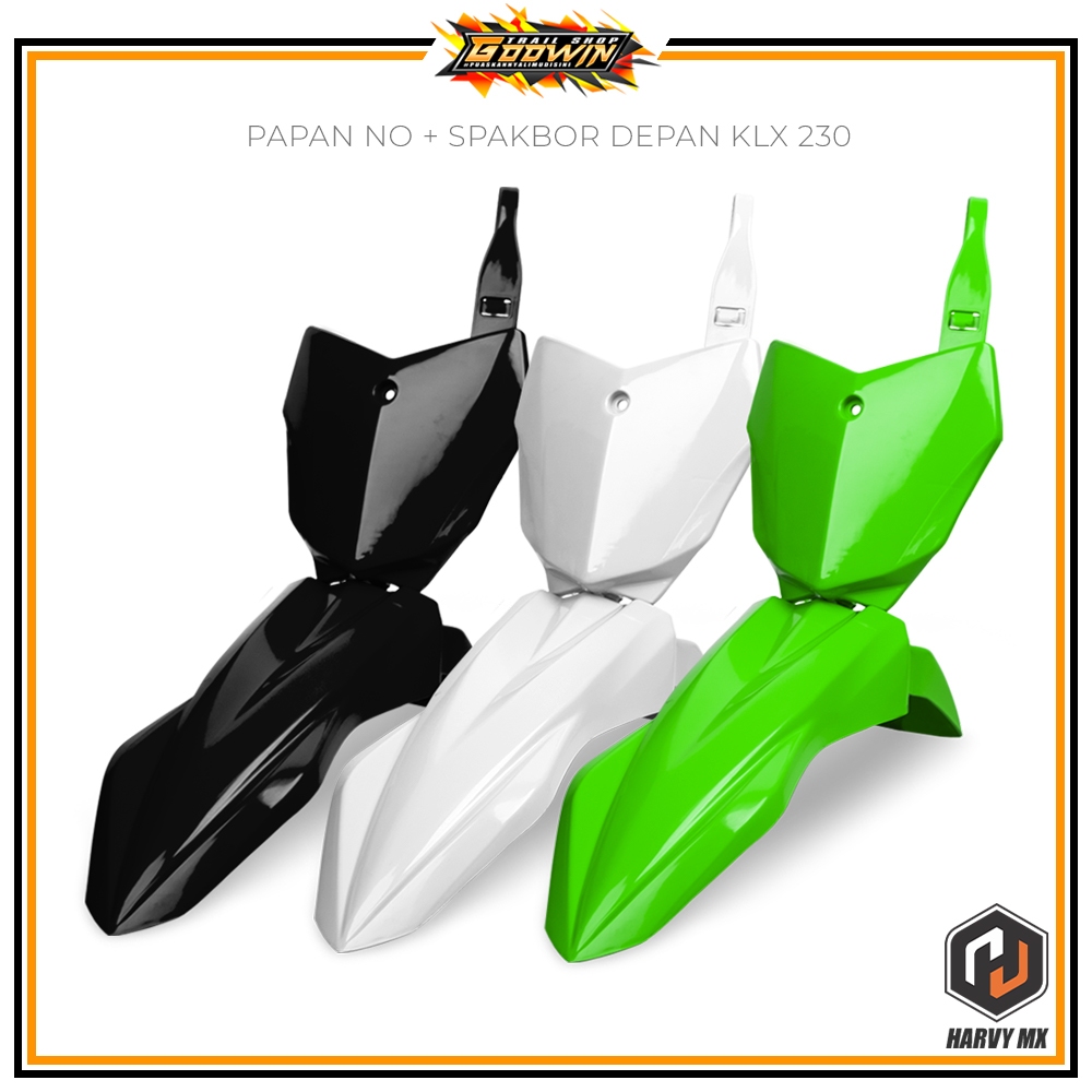 บังโคลนหน้าบังโคลนเริ่มต้นคณะกรรมการจํานวนแผ่นหมายเลข KLX 230 2019 HARVY MX