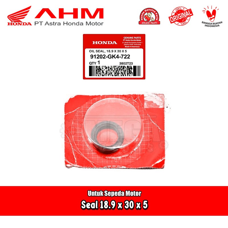 ซีลแม่เหล็ก 18.9x30x5 Honda Win 100 Original AMH 91202-GK4-722