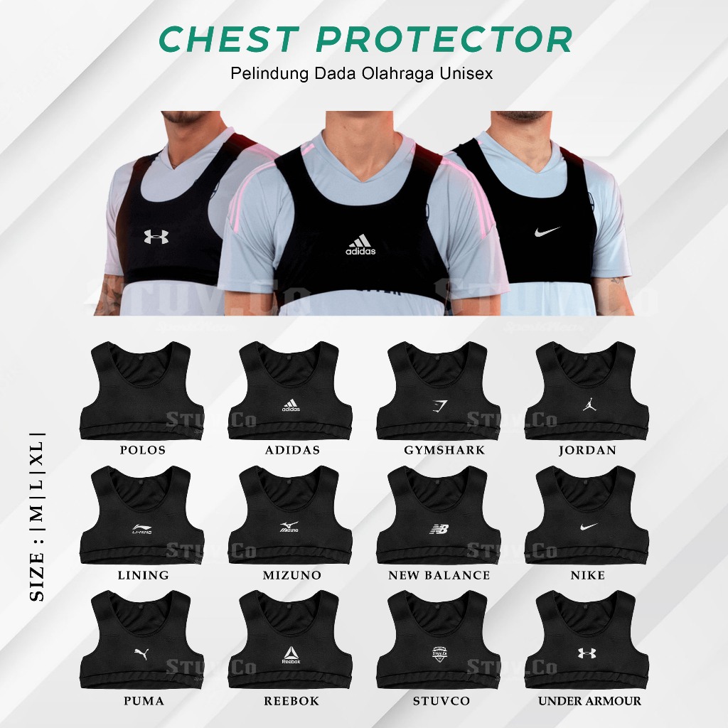 FOOTBALL VEST CHEST PROTECTOR SPORT BRA CHEST PROTECTOR สําหรับ FOOTBALL FUTSAL