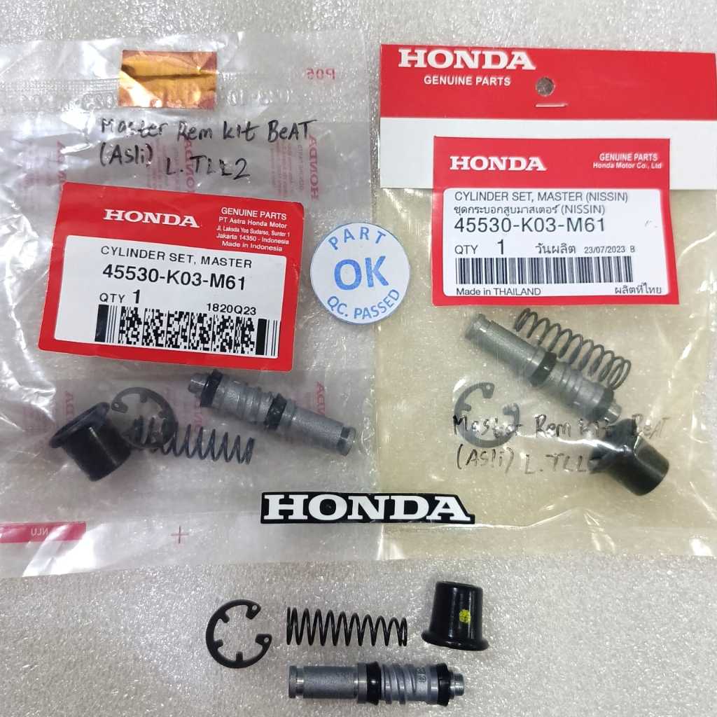 45530 K03 M61 MASTER BRAKE KIT CYLINDER SET MASTER HONDA Beat PCX Scoopy Revo Supra GTR ORIGINAL AMM