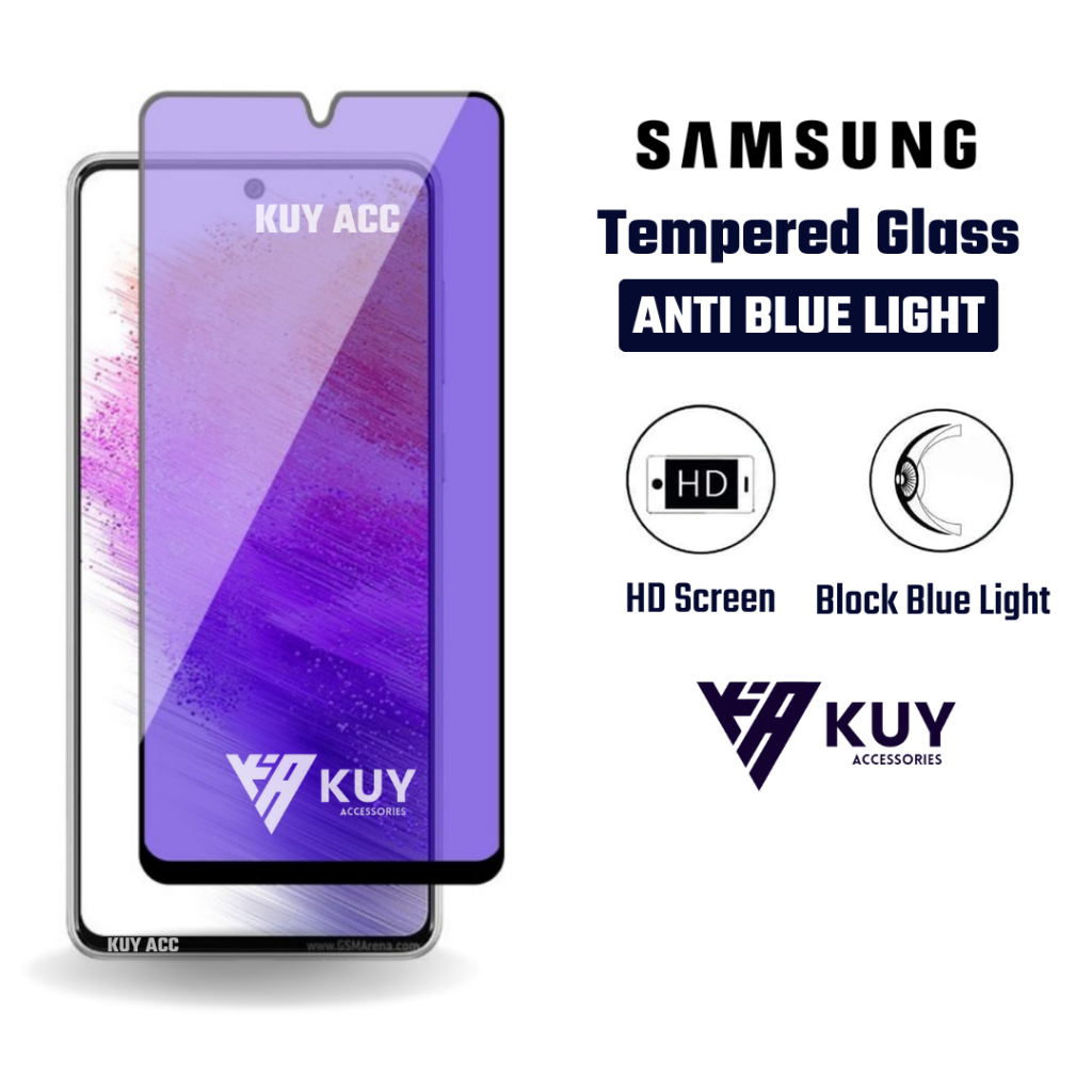LAYAR KUY - กระจกนิรภัยป้องกันแสงสีฟ้า Samsung A56 5G A55 5G A36 5G A35 5G A54 5G A53 5G A52s 5G A52